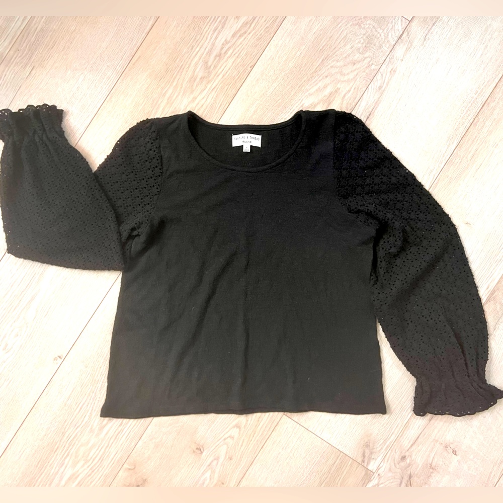 Texture and Thread by Madewell Black sweater